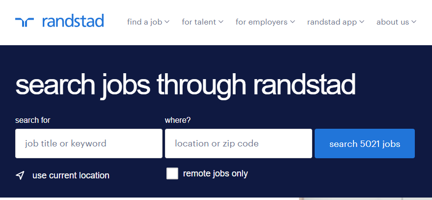 Randstad recruitment agency