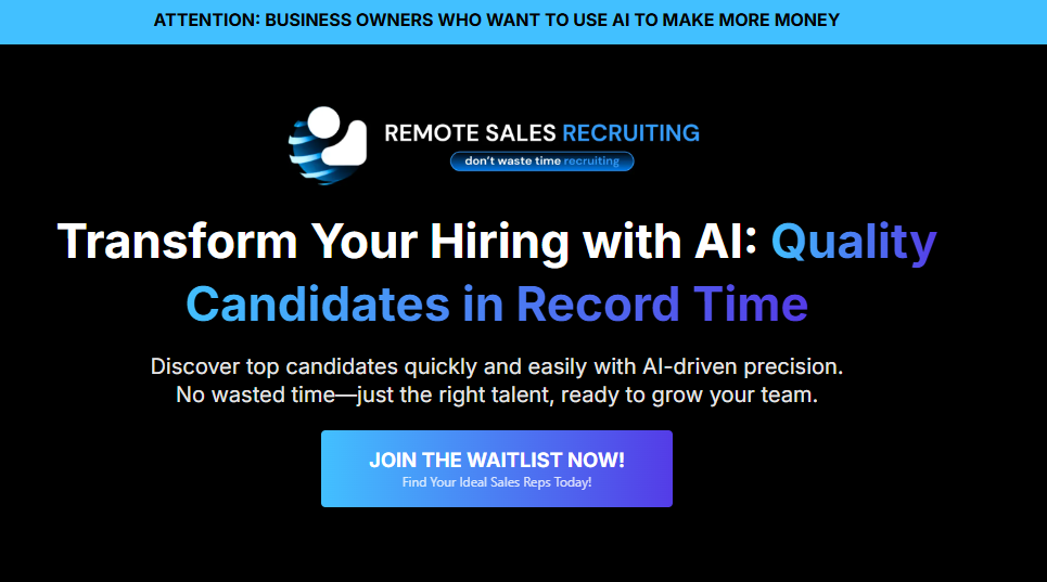 remote sales recruiting