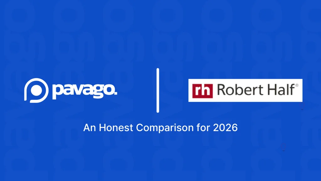 Pavago vs Robert Half: An Honest Comparison for 2026